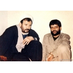 عباس کریمی در کنار شیخ حسین انصاریان | منبع: نوید شاهد