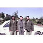 احمد کاظمی در کنار شهید خرازی و رحیم‌صفوی | منبع: خبرگزاری دفاع مقدس