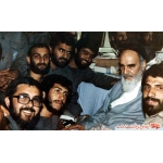 ناصر کاظمی در کنار امام خمینی(ره) | منبع: نوید شاهد