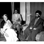 Martyr Ayatollah Khamenei Meeting with Indian Prime Minister Indira Gandhi as a Representative of the Supreme National Defense Council